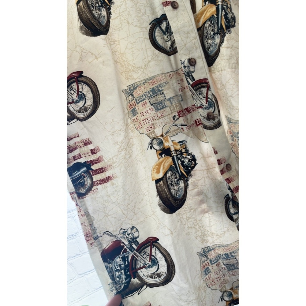 North River size M motorcycle button down - Picture 2 of 5